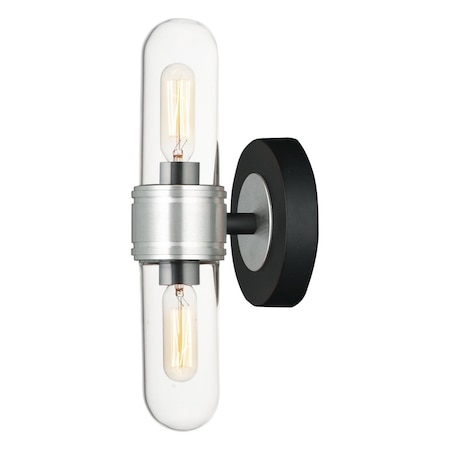 Maxim Dual 2-Light Wall Scone 21702CLBKAL